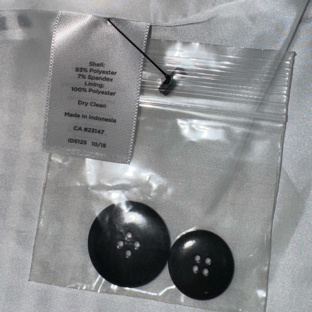 Talbots Single Button Blazer Jacket Classic Black… - image 3